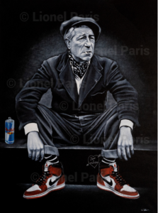 Lionel Paris, Gabin en Jordans, Huile sur toile, 2019 - 2023, 130 x 97 cm